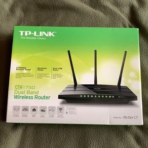 TP-Link AC 1750 Dual Band Wireless Router.  Model No. Archer C7.